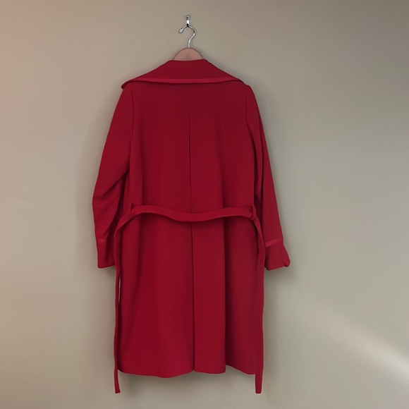 Trend-a-Porter | Wool coat with ribbon detail | Red | Size 10 - Picture 4 of 12